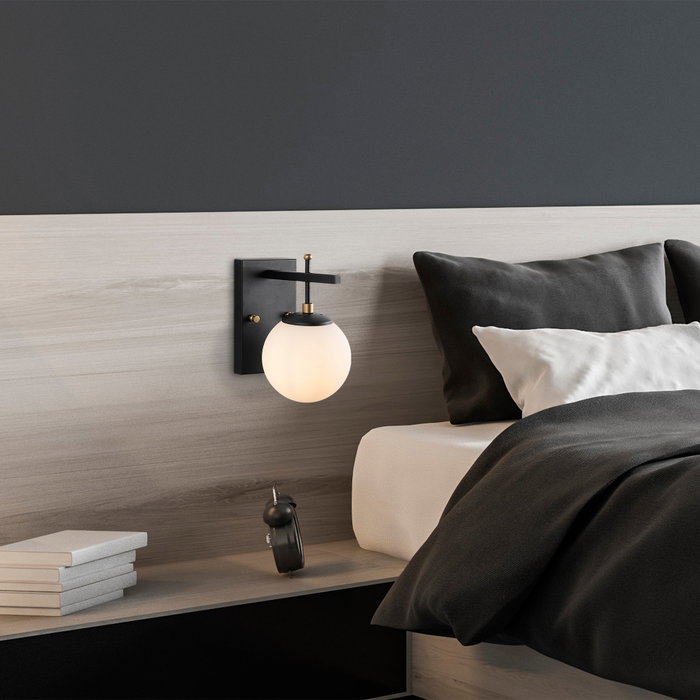 Opviq Zahar - 13113 Lámpara de pared Negro, Antiguo y Blanco Opviq Zahar - 13113 Lámpara de pared Negro, Antiguo y Blanco